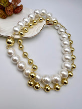 Load image into Gallery viewer, Ball choker necklace with tube details
