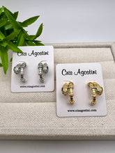 Load image into Gallery viewer, Luxury inspired snake cz diamond studded earrings
