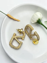 Load image into Gallery viewer, Valentina Collection cz set signature earrings
