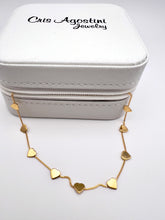 Load image into Gallery viewer, Delicate small heart choker necklace
