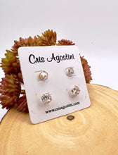 Load image into Gallery viewer, Set of 2 light points different sizes earrings
