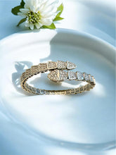 Load image into Gallery viewer, Snake bracelet entirely cz studded
