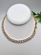 Load image into Gallery viewer, Large heart cz tennis chain choker necklace
