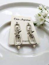 Load image into Gallery viewer, Tify spike cz link earrings
