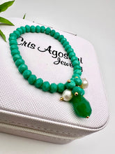 Load image into Gallery viewer, Crystal and jade amazonite bracelet
