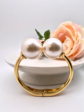 Load image into Gallery viewer, Big pearl bangle bracelet Seductive Collection

