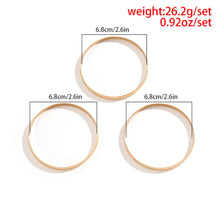 Load image into Gallery viewer, Vintage set of 3 solid gold plated  bracelets
