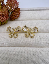 Load image into Gallery viewer, Updated crystal butterfly earrings
