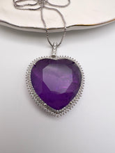 Load image into Gallery viewer, Titanic big heart fusion cz around necklace
