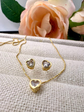 Load image into Gallery viewer, Mini cz heart shape Valentina Collection jewelry set
