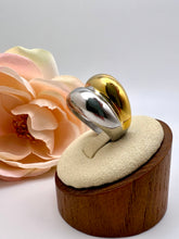 Load image into Gallery viewer, Silver and gold plated organic ring
