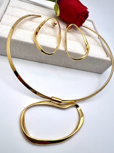 Load image into Gallery viewer, Oval organic seductive jewelry set
