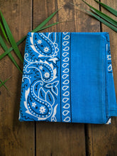 Load image into Gallery viewer, Paisley Bandana cotton scarf
