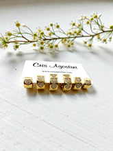 Load image into Gallery viewer, Set of 3 hoop earrings hearts cz set
