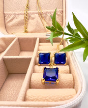 Load image into Gallery viewer, Square cut crystal jewelry set
