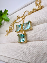 Load image into Gallery viewer, Square cut crystal jewelry set
