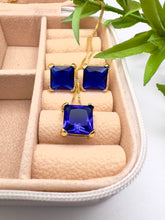 Load image into Gallery viewer, Square cut crystal jewelry set
