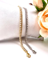 Load image into Gallery viewer, Mini pearl cz diamond bracelet
