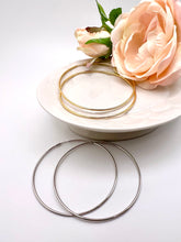 Load image into Gallery viewer, Classic 2,5&#39; very thin tube hoop earrings
