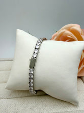 Load image into Gallery viewer, Tennis 4mm cz stones and fine finish bracelet

