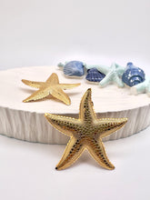 Load image into Gallery viewer, Printed starfish medium earrings
