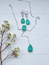 Load image into Gallery viewer, Tourmaline tie style jewelry set
