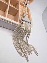 Load image into Gallery viewer, Long tassel snake chain necklace
