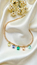 Load image into Gallery viewer, Colorful crystal pendant choker necklace
