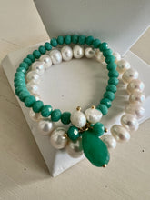 Load image into Gallery viewer, Crystal and jade amazonite necklace
