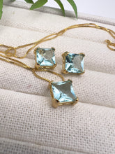 Load image into Gallery viewer, Square cut crystal jewelry set
