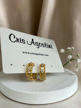 Load image into Gallery viewer, Small Tify hoop earrings
