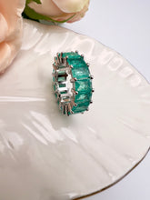 Load image into Gallery viewer, High quality tourmaline Paraiba prong ring
