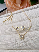 Load image into Gallery viewer, Mini cz heart shape Valentina Collection jewelry set
