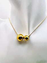 Load image into Gallery viewer, Two different balls pendants necklace
