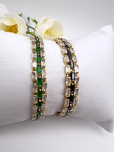 Load image into Gallery viewer, Fine jewelry clasp baguette bracelet
