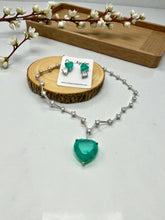 Load image into Gallery viewer, Paraiba tourmaline heart-shaped set
