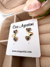 Load image into Gallery viewer, Three small curved heart earrings
