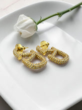 Load image into Gallery viewer, Valentina Collection cz set signature earrings

