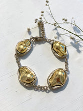 Load image into Gallery viewer, Organic 2 gold and silver bracelet
