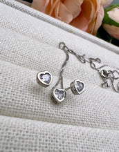 Load image into Gallery viewer, Mini cz heart shape Valentina Collection jewelry set
