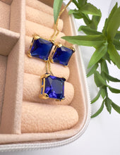 Load image into Gallery viewer, Square cut crystal jewelry set
