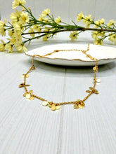 Load image into Gallery viewer, Choker necklace with small medals in a cluster
