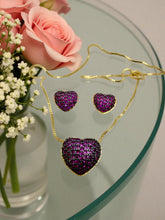 Load image into Gallery viewer, High quality small heart cz color Valentina Set
