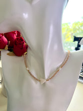Load image into Gallery viewer, Triangle mother-of-pearl dulce de leche necklace
