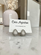 Load image into Gallery viewer, Teardrop-shaped fully pave crystal earrings
