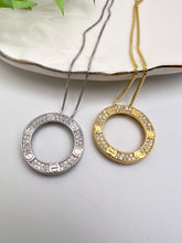 Load image into Gallery viewer, Studded nail cartie pendant necklace
