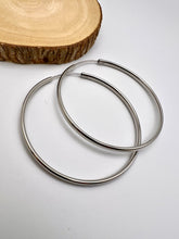 Load image into Gallery viewer, Classic 2.3&#39; diameter hoop earrings
