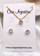 Load image into Gallery viewer, Light point diamond cz classic jewelry set
