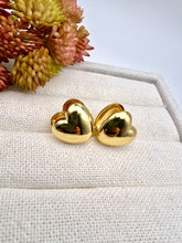 Load image into Gallery viewer, Medium heart clip-on earrings
