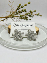Load image into Gallery viewer, Exclusive cz diamond bow Valentina Collection earrings

